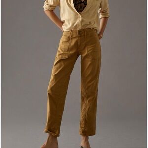 Anthropologie Pilcro Wanderer Utility Jean - Rust Brown Orange Vintage Wash 26